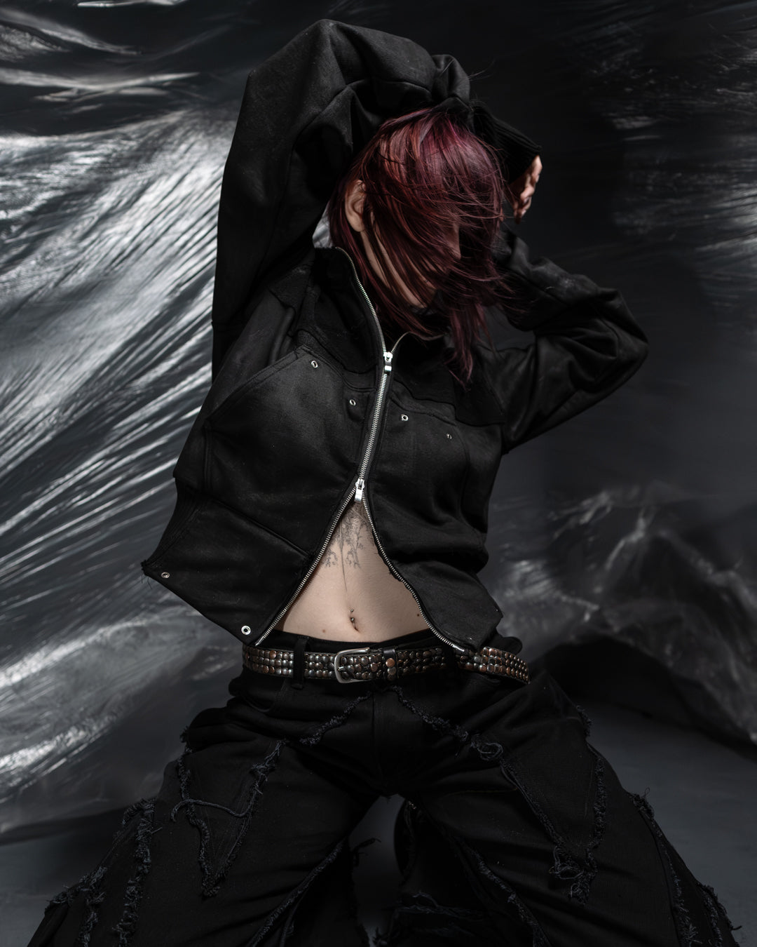 aethermorne slim zip hoodie