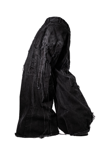 bsc sidelic baggy flared denim