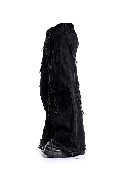 bsc sidelic baggy flared denim