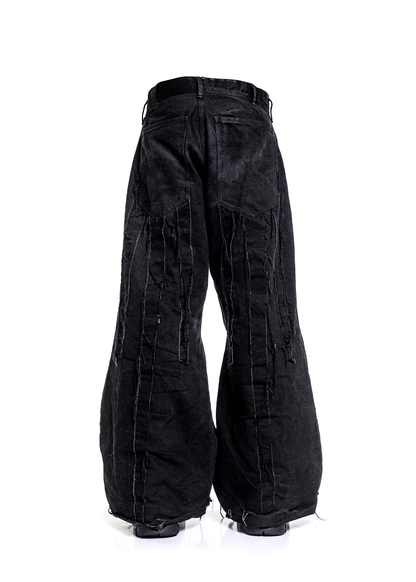 bsc sidelic baggy flared denim