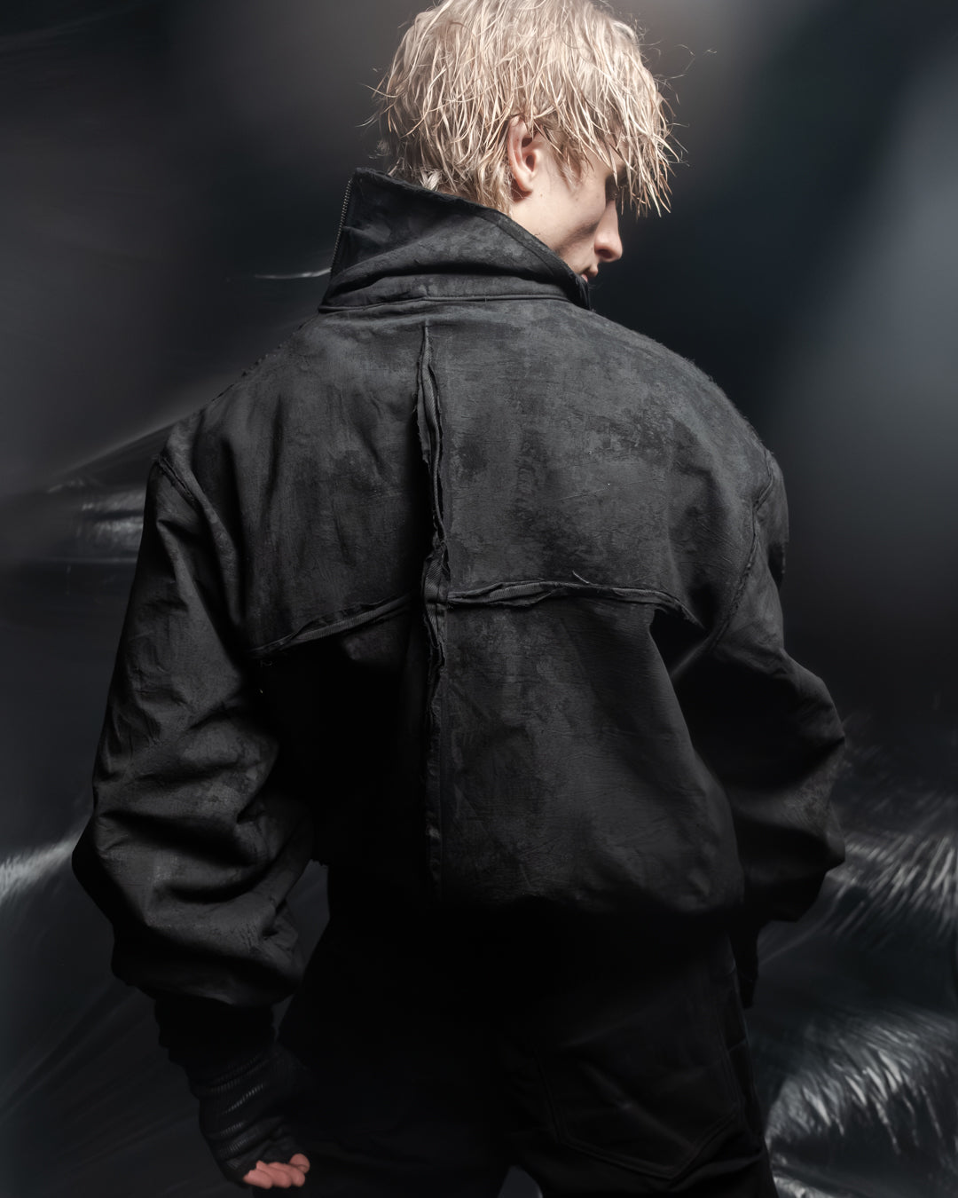 synth denim jacket