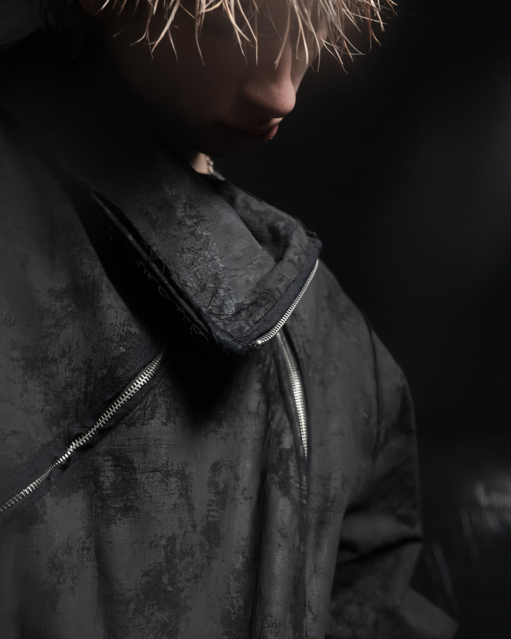 synth denim jacket