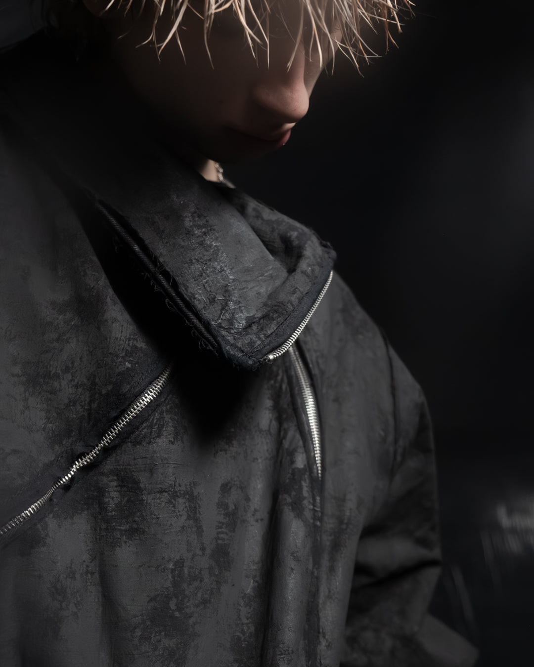 synth denim jacket