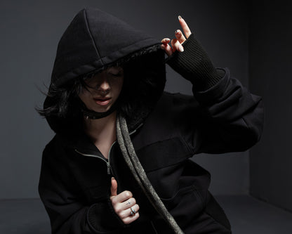veloriah slim zip hoodie