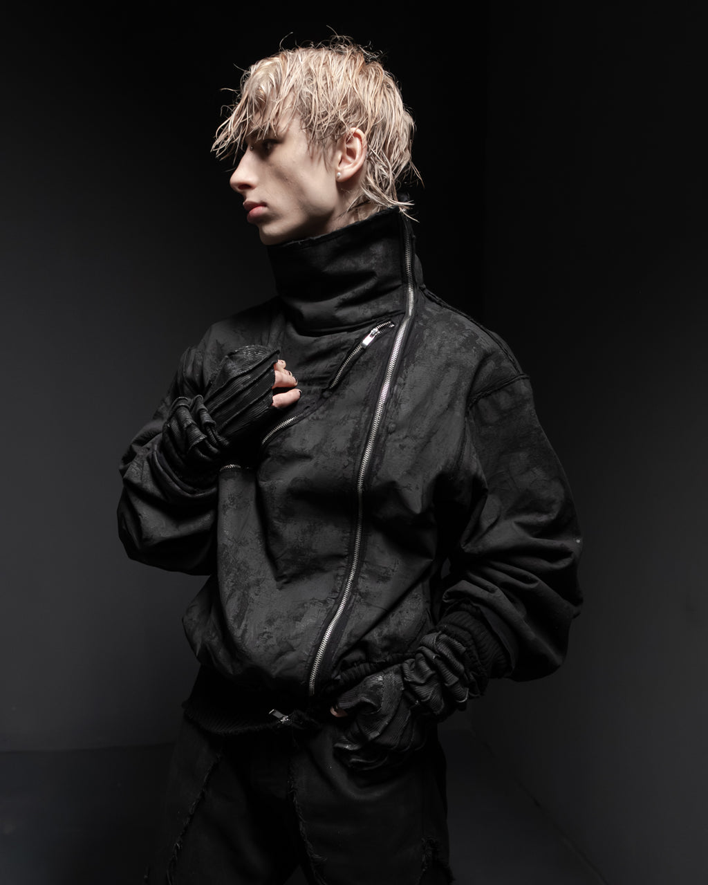 synth denim jacket