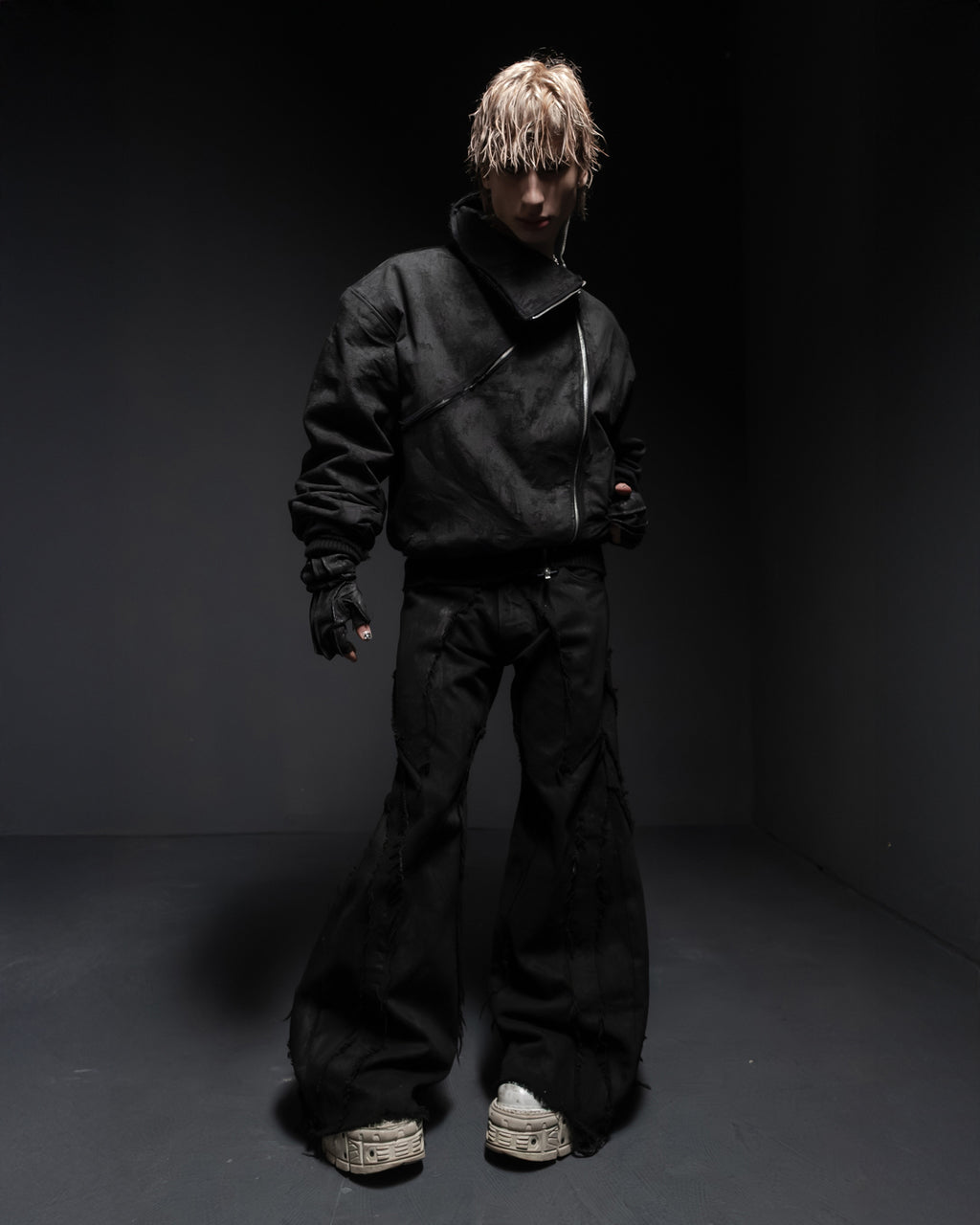 synth denim jacket