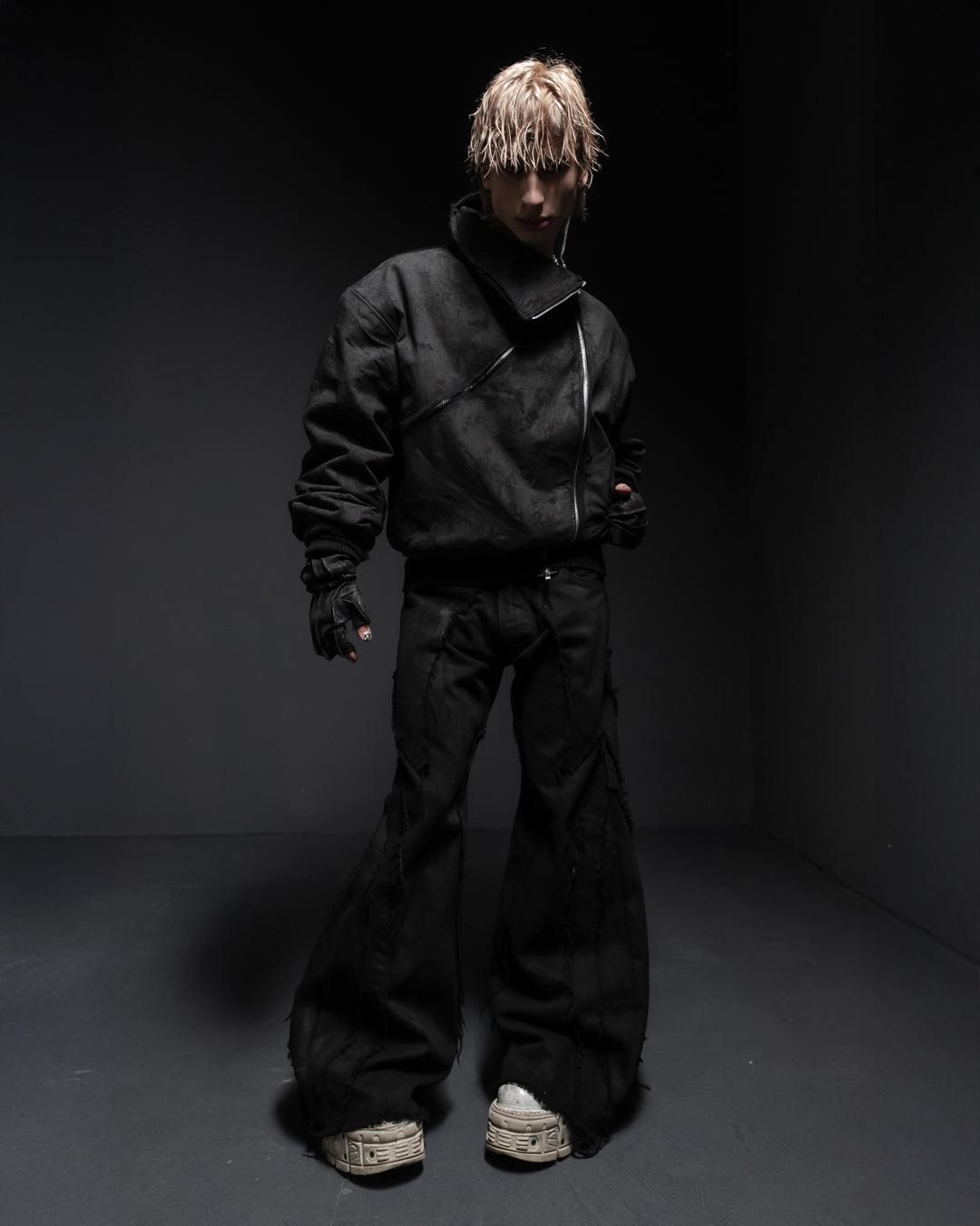 synth denim jacket