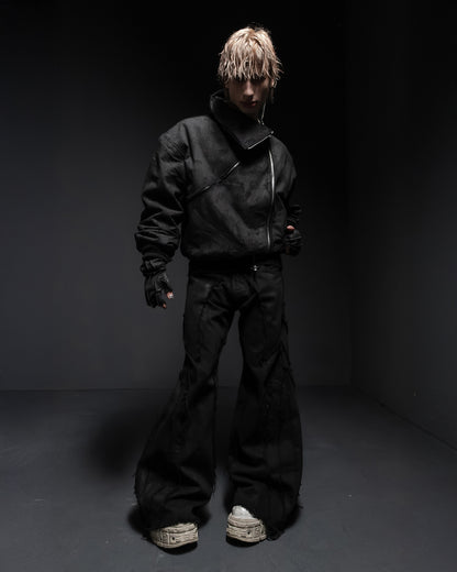 synth denim jacket