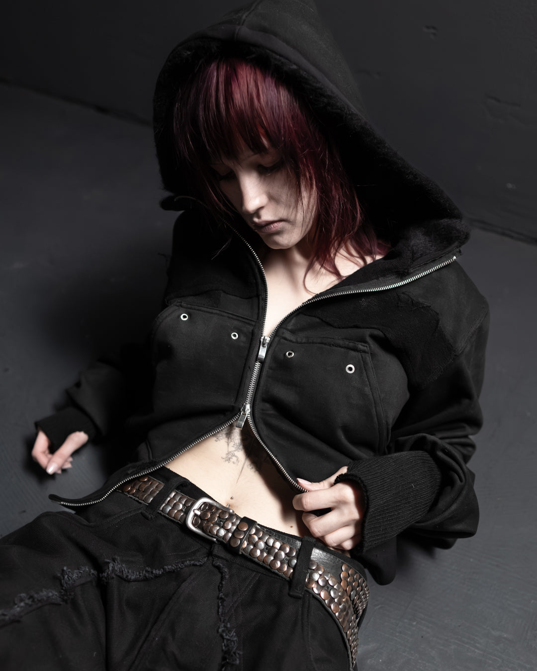 aethermorne slim zip hoodie