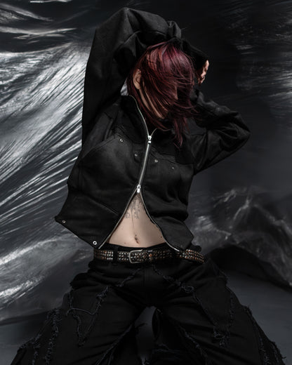 aethermorne slim zip hoodie