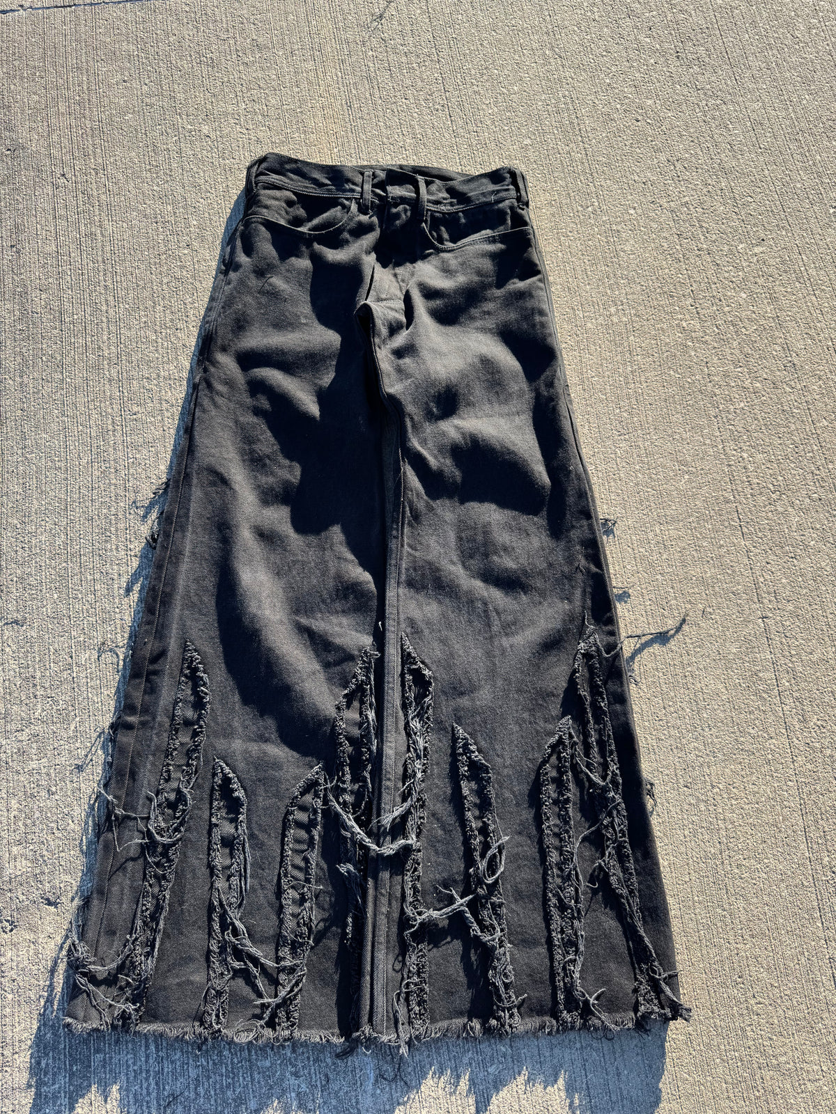 [41] new flared denim sample