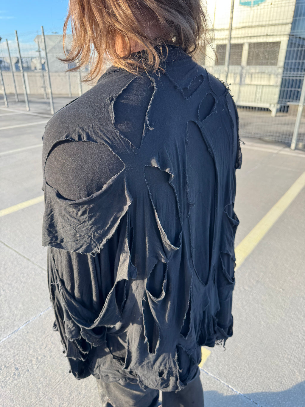 [40] runway distressed longsleeve