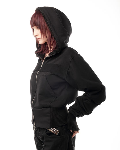veloriah slim zip hoodie