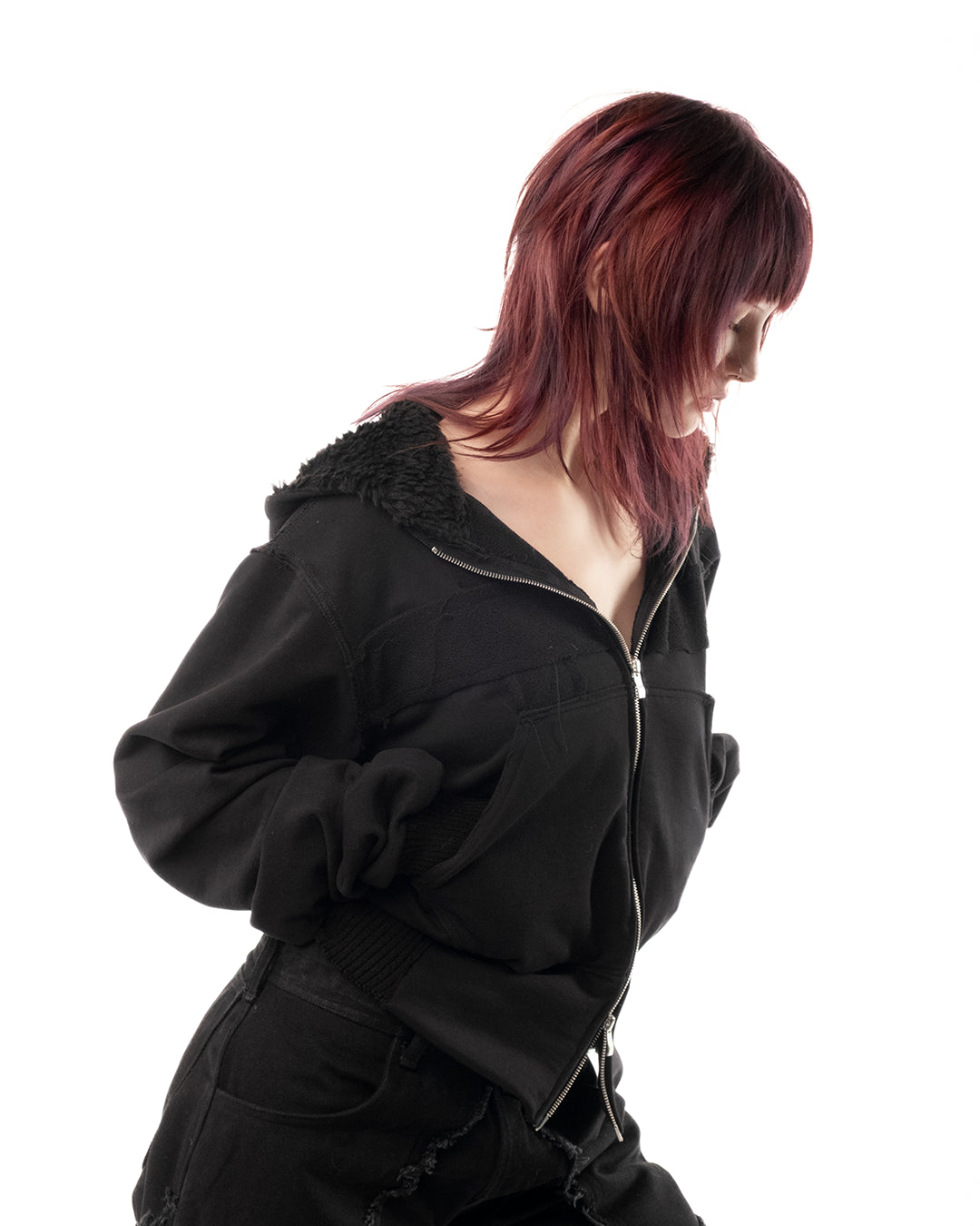 veloriah slim zip hoodie