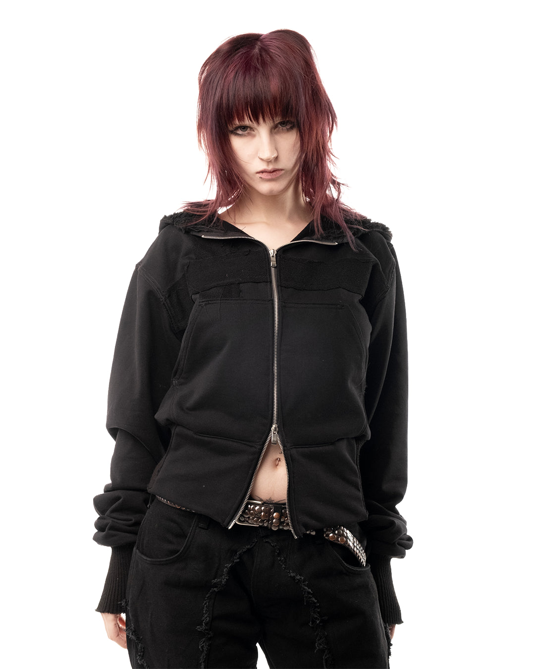 veloriah slim zip hoodie