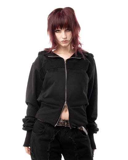 veloriah slim zip hoodie