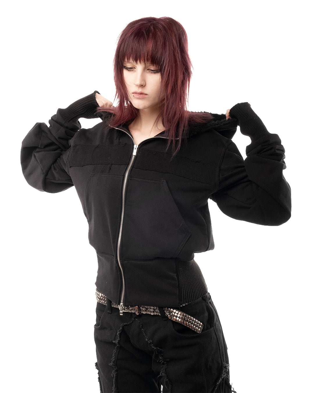veloriah slim zip hoodie