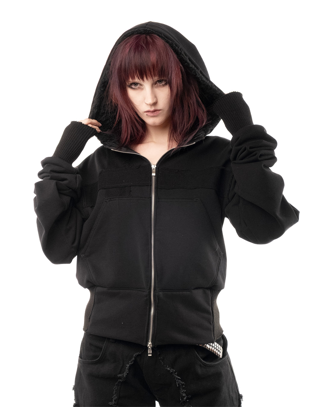 veloriah slim zip hoodie