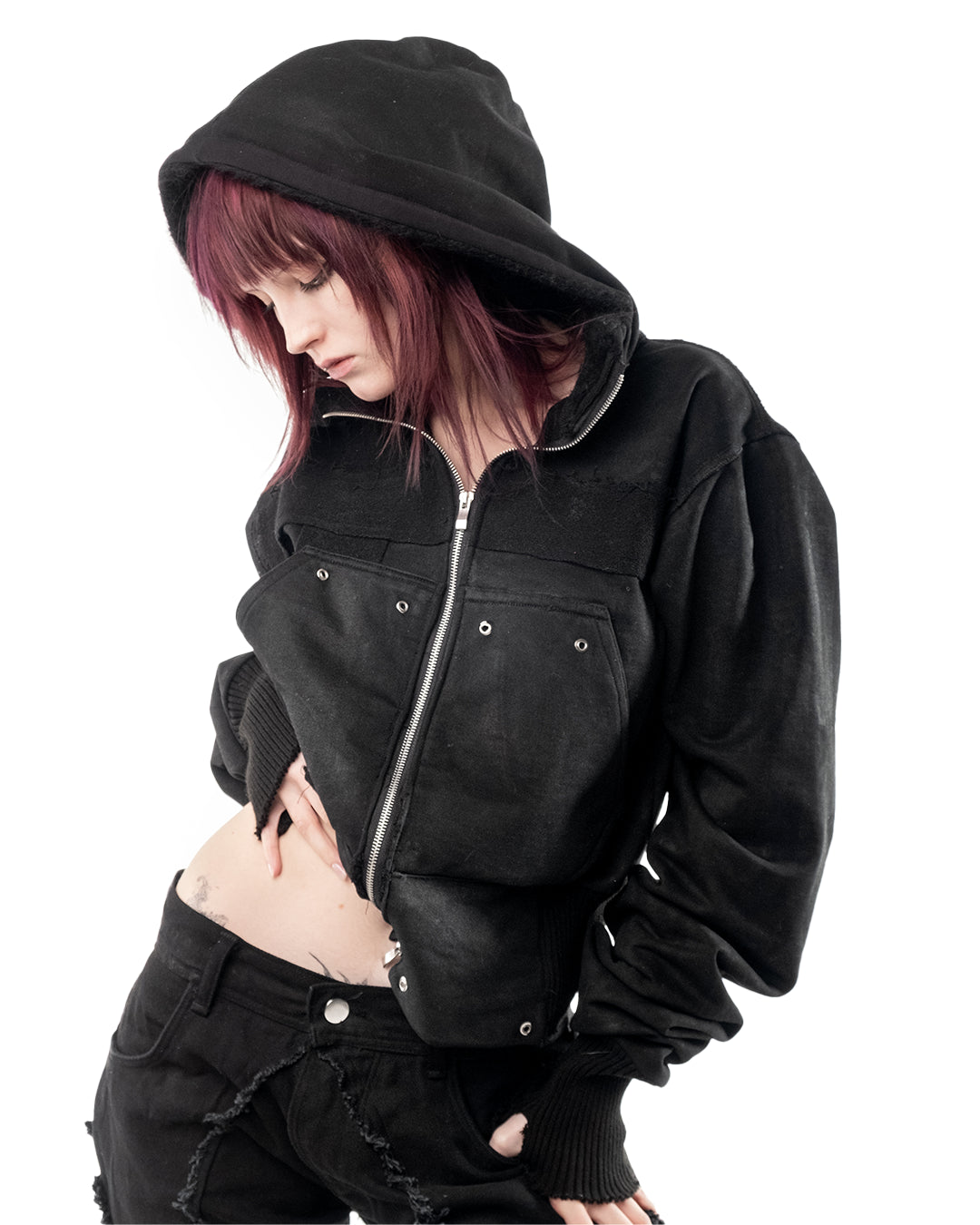 aethermorne slim zip hoodie