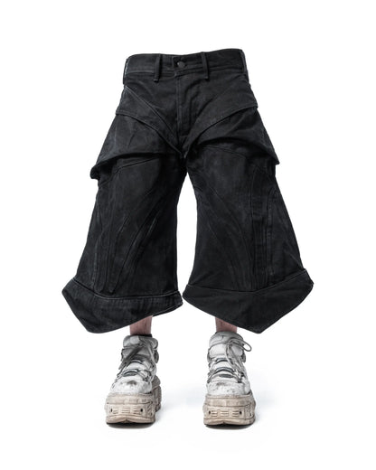 evoric convertible baggy denim