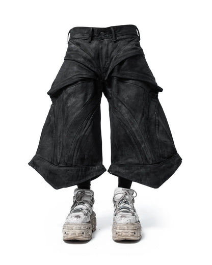 aethervoric convertible baggy denim