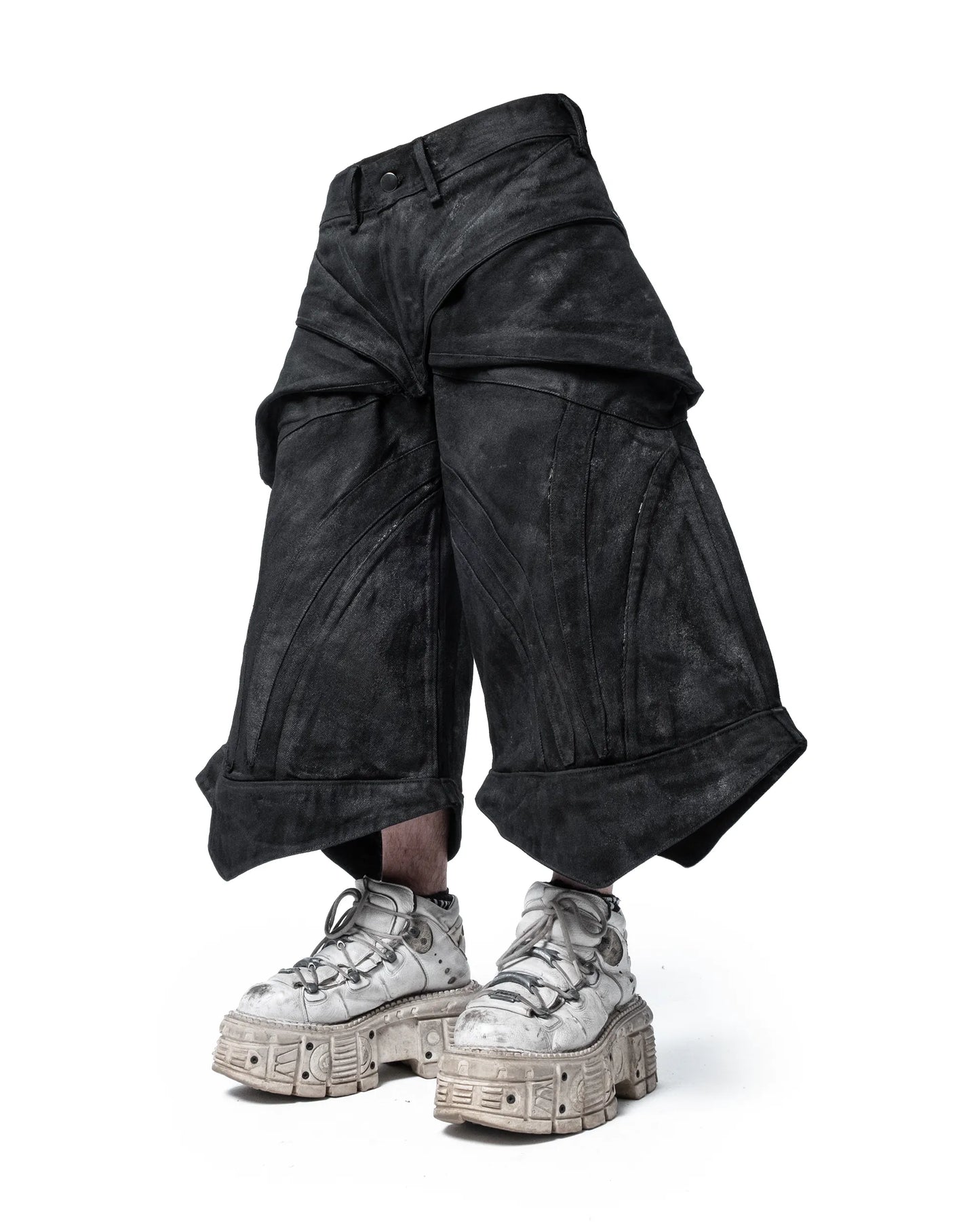 aethervoric convertible baggy denim