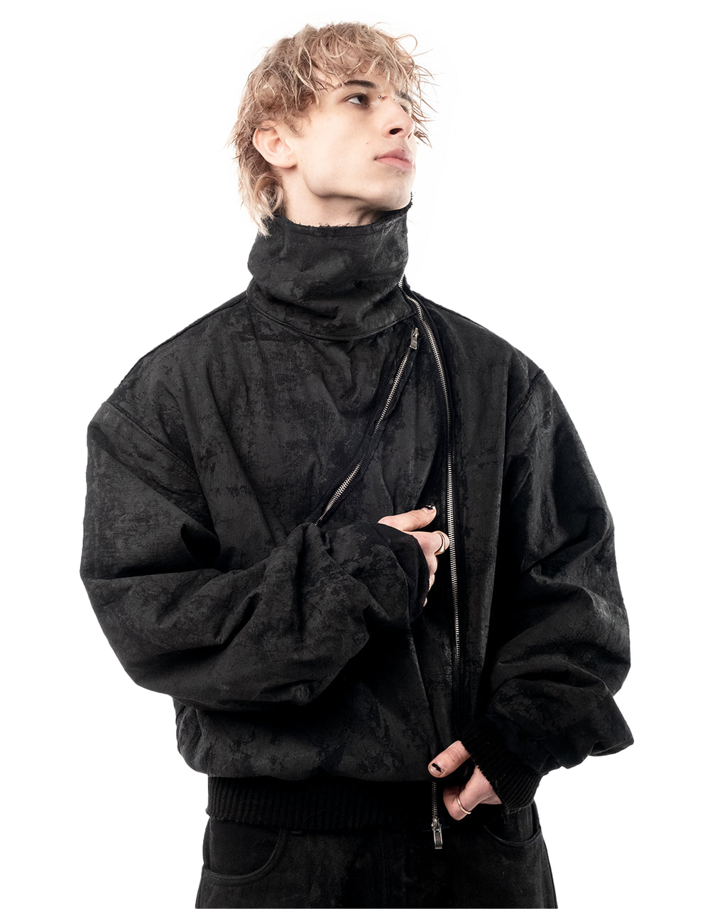synth denim jacket