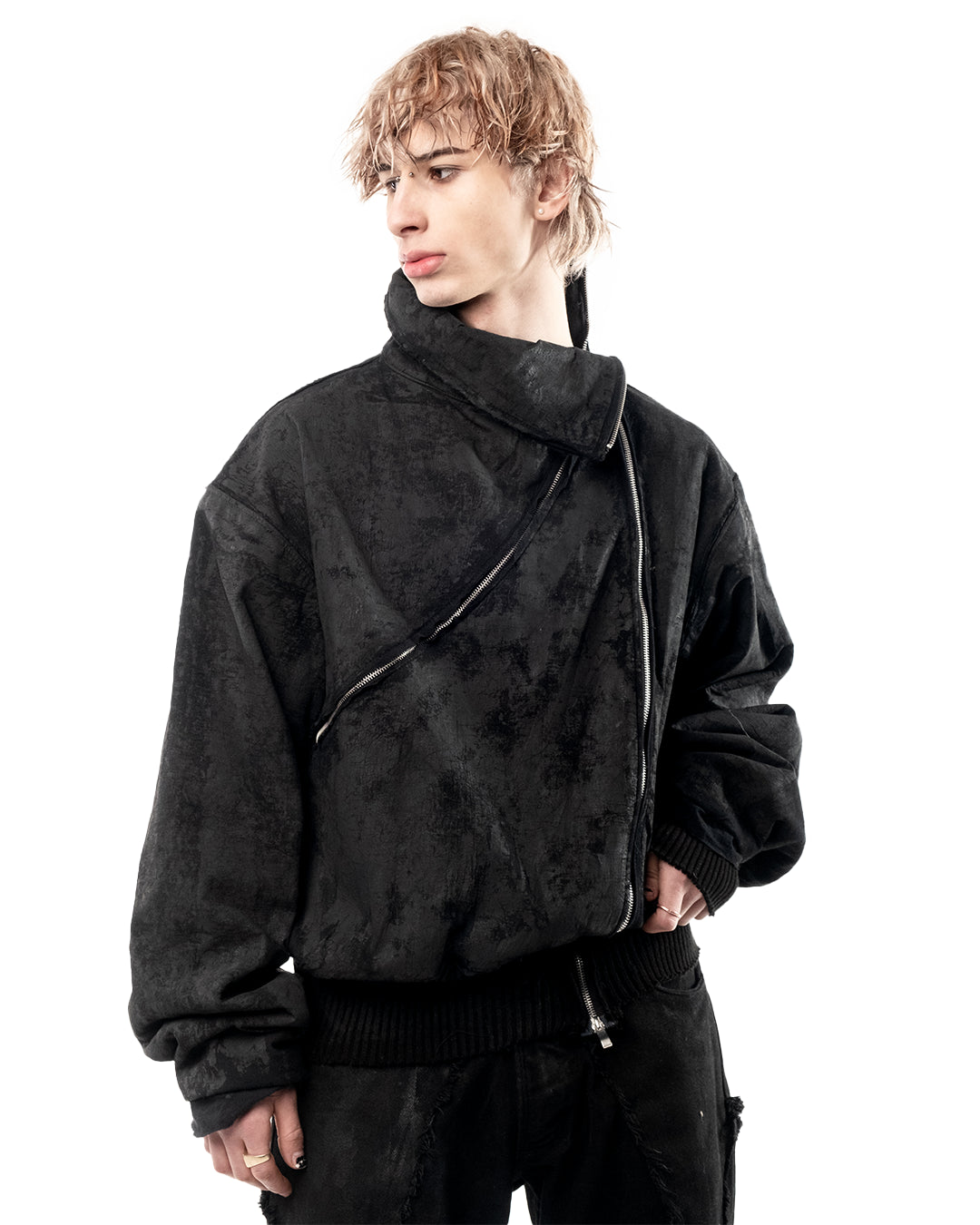 synth denim jacket