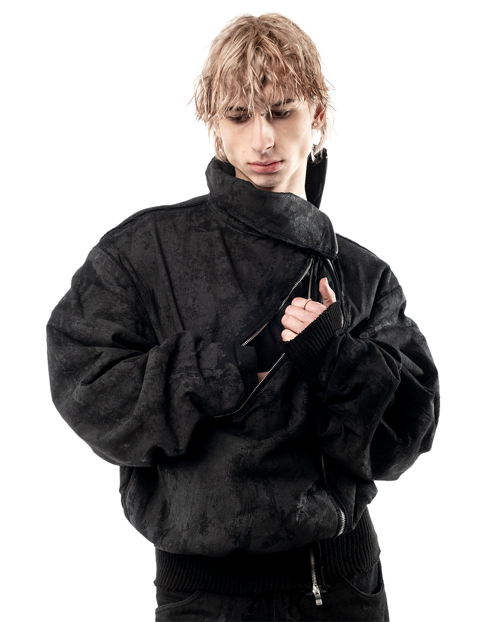 synth denim jacket