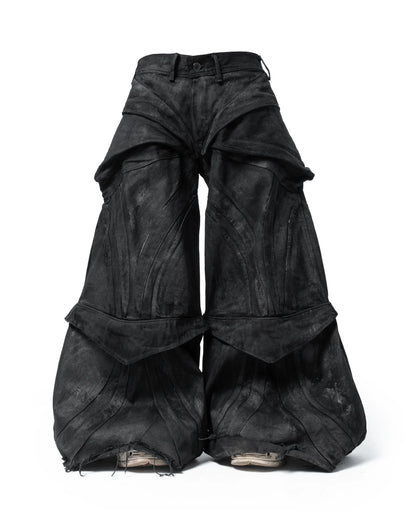 aethervoric convertible baggy denim