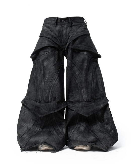 aethervoric convertible baggy denim