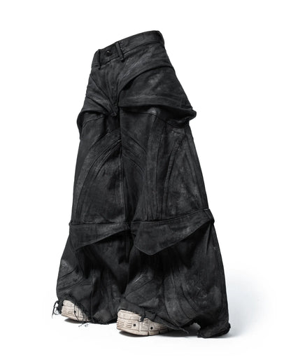 aethervoric convertible baggy denim