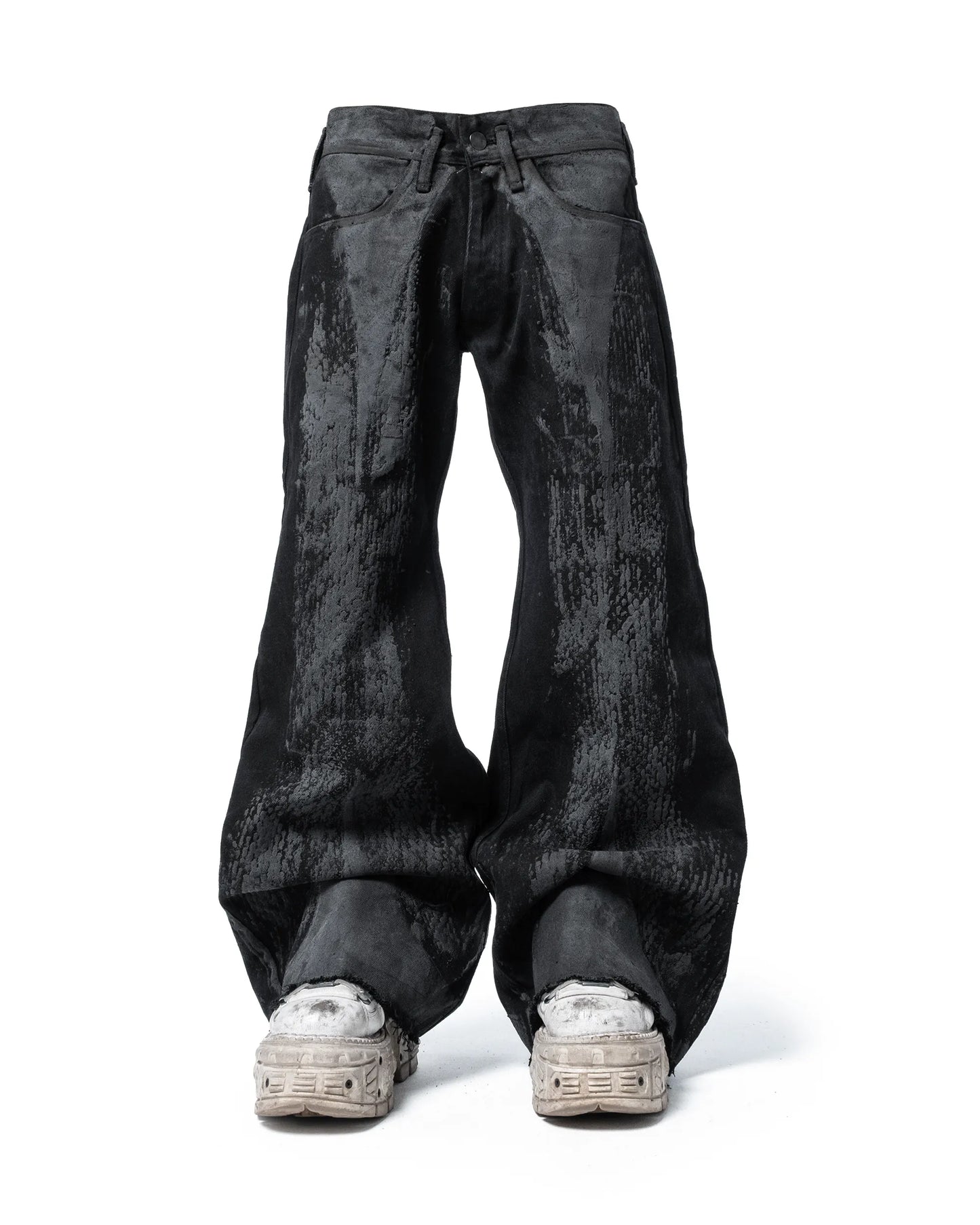 zyther flared denim