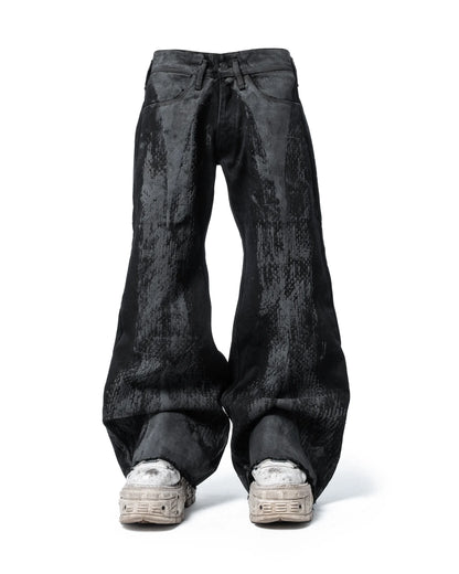 zyther flared denim