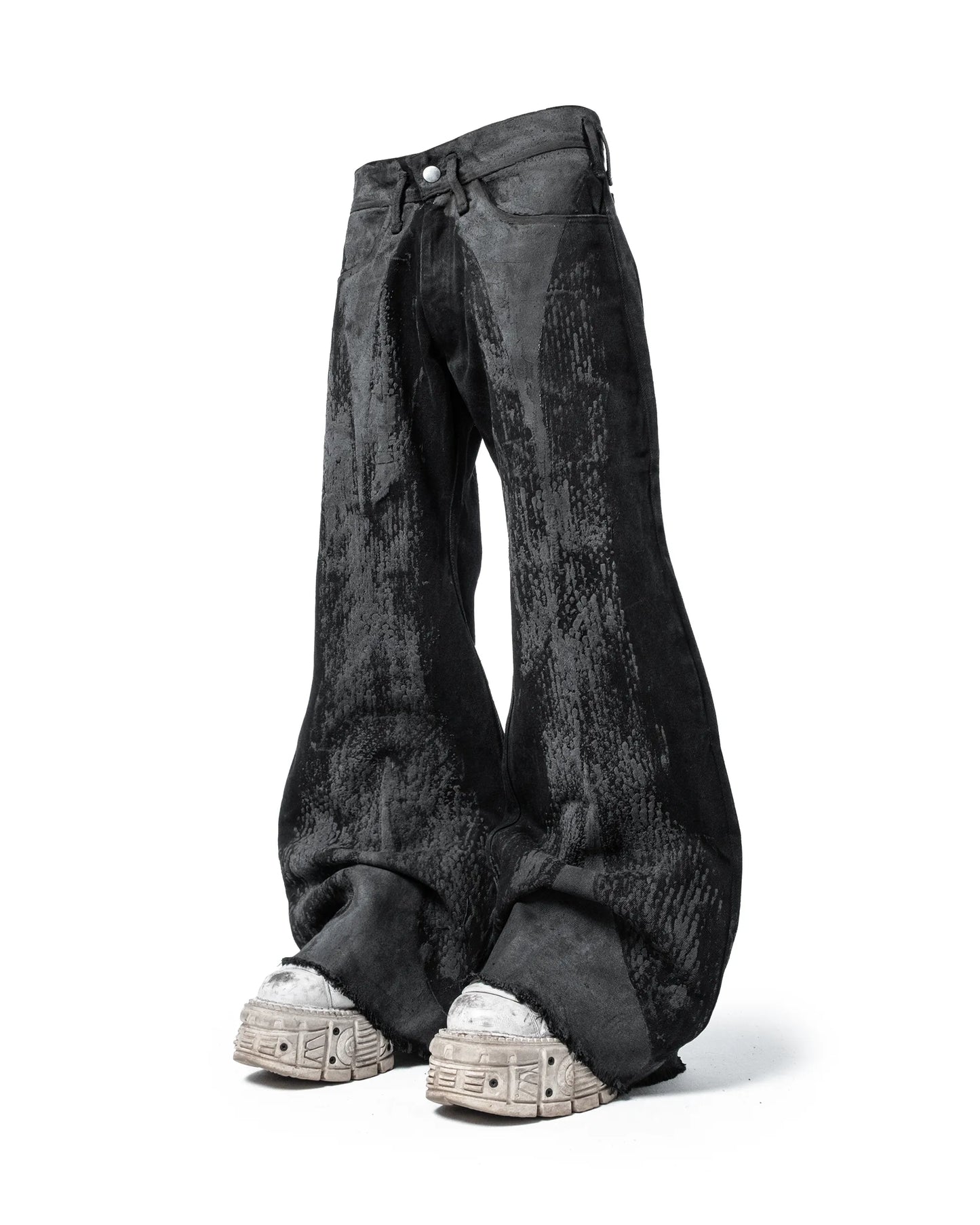 zyther flared denim