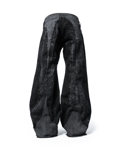zyther flared denim