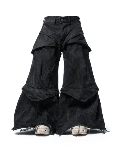 evoric convertible baggy denim