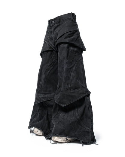 evoric convertible baggy denim