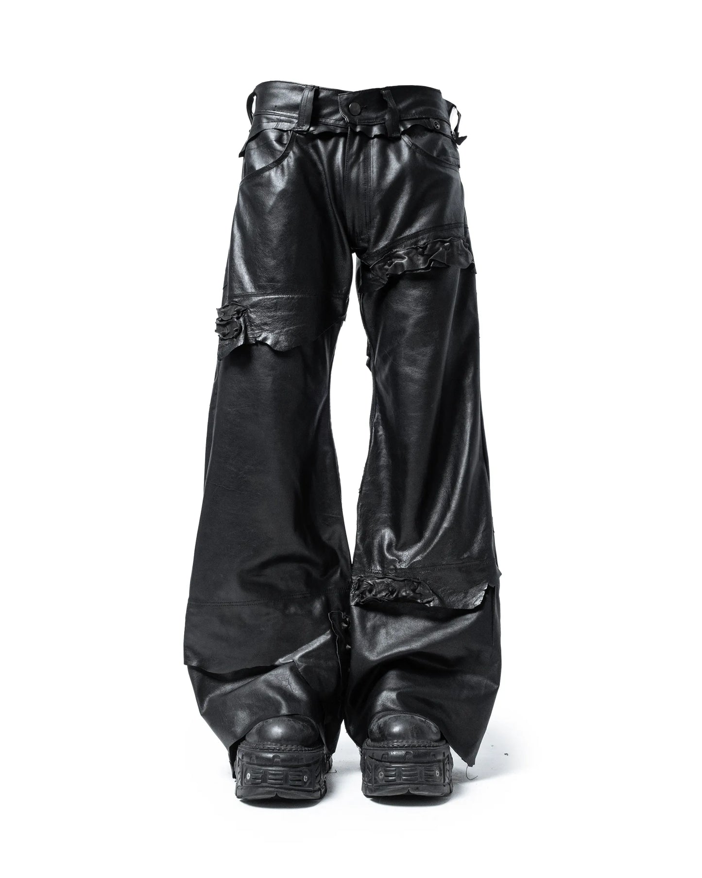 fyric flared leather pants