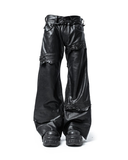 fyric flared leather pants
