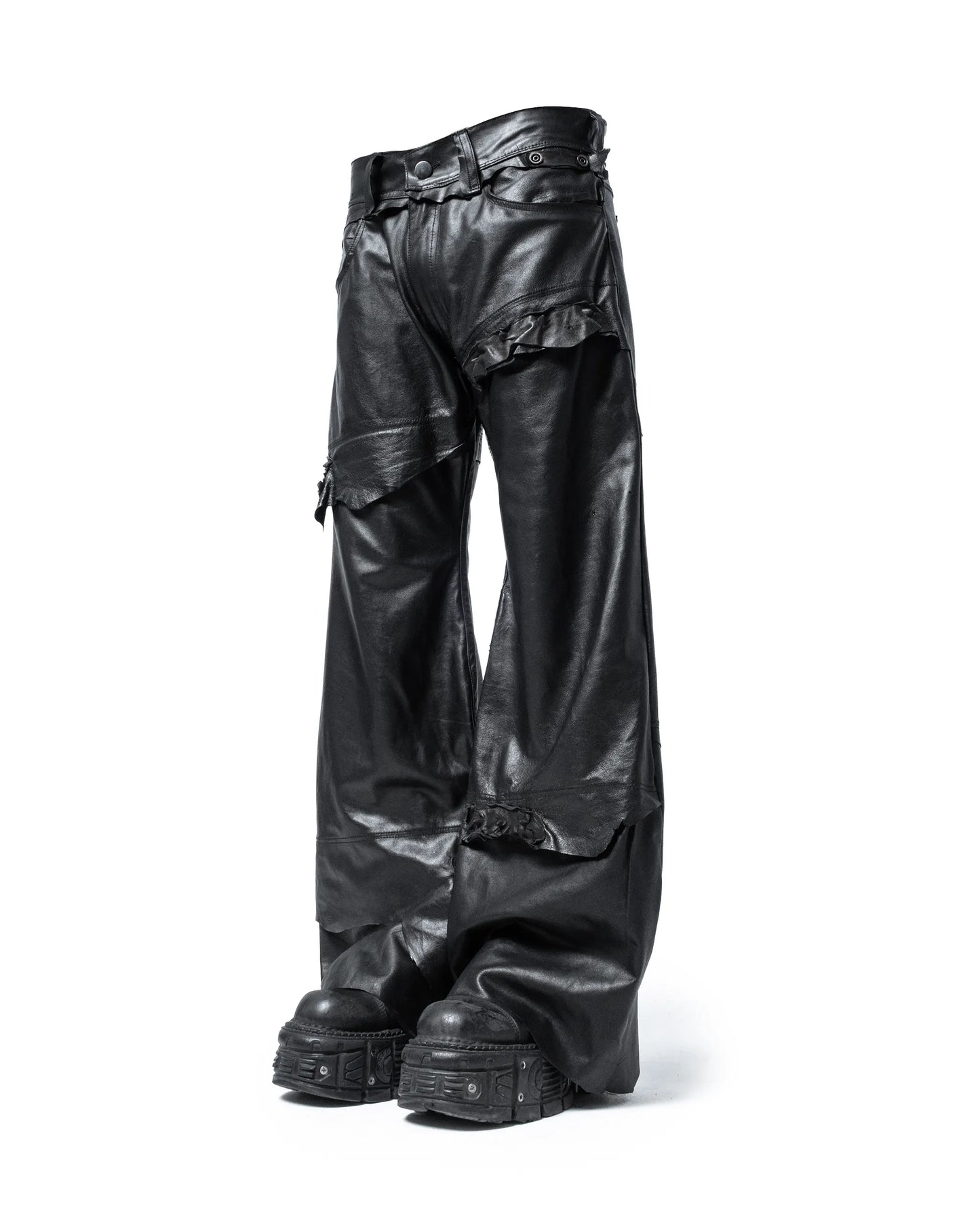 fyric flared leather pants