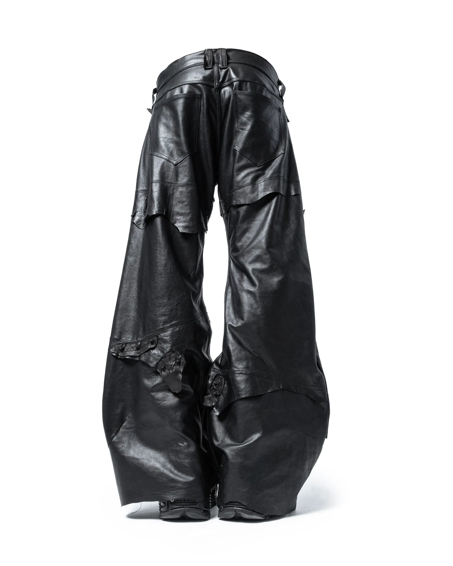 fyric flared leather pants
