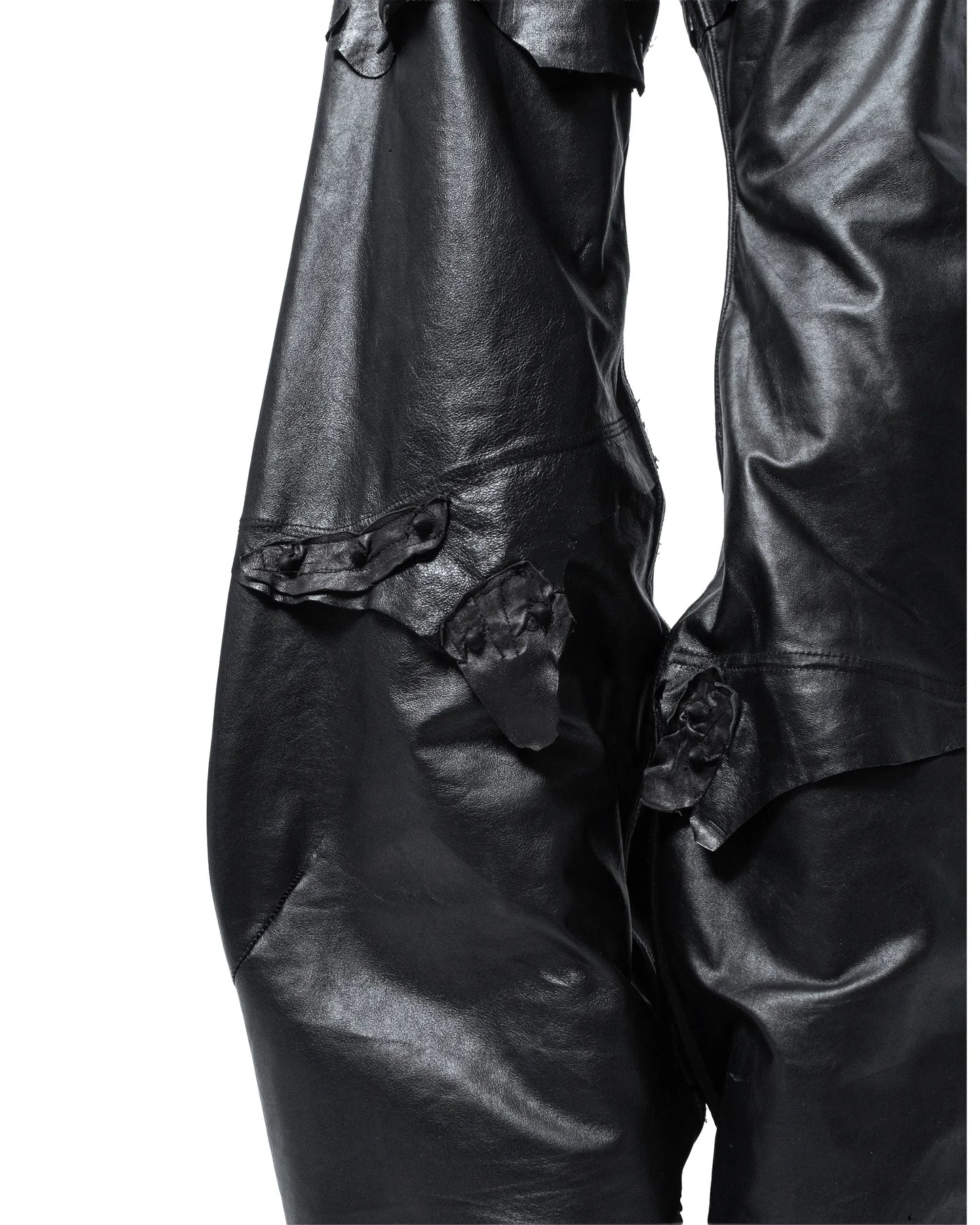 fyric flared leather pants