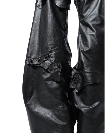 fyric flared leather pants