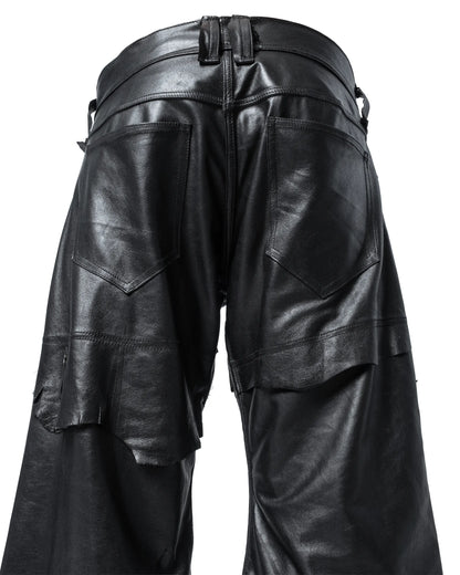 fyric flared leather pants