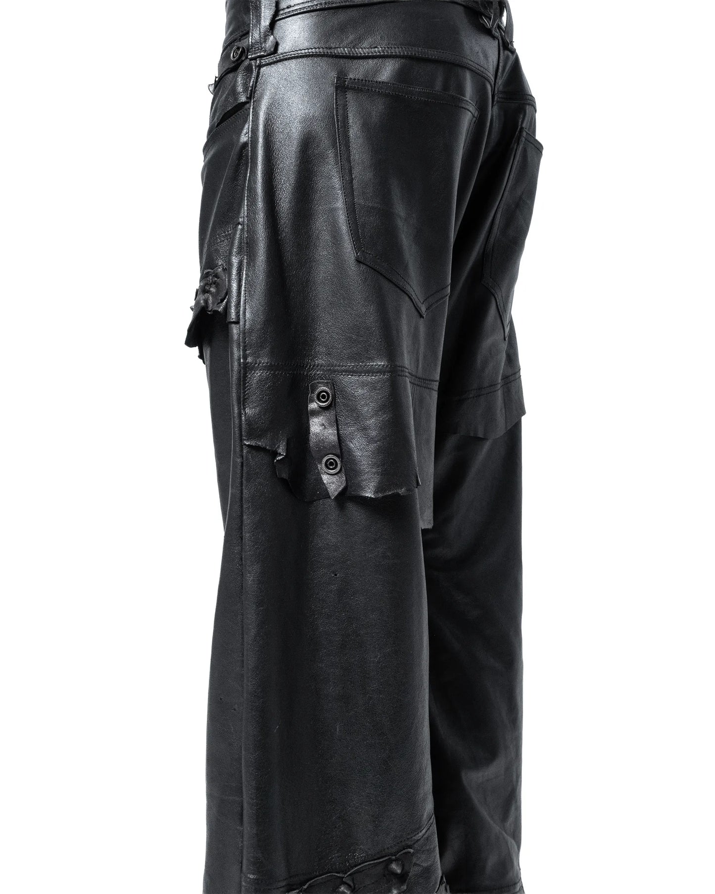 fyric flared leather pants