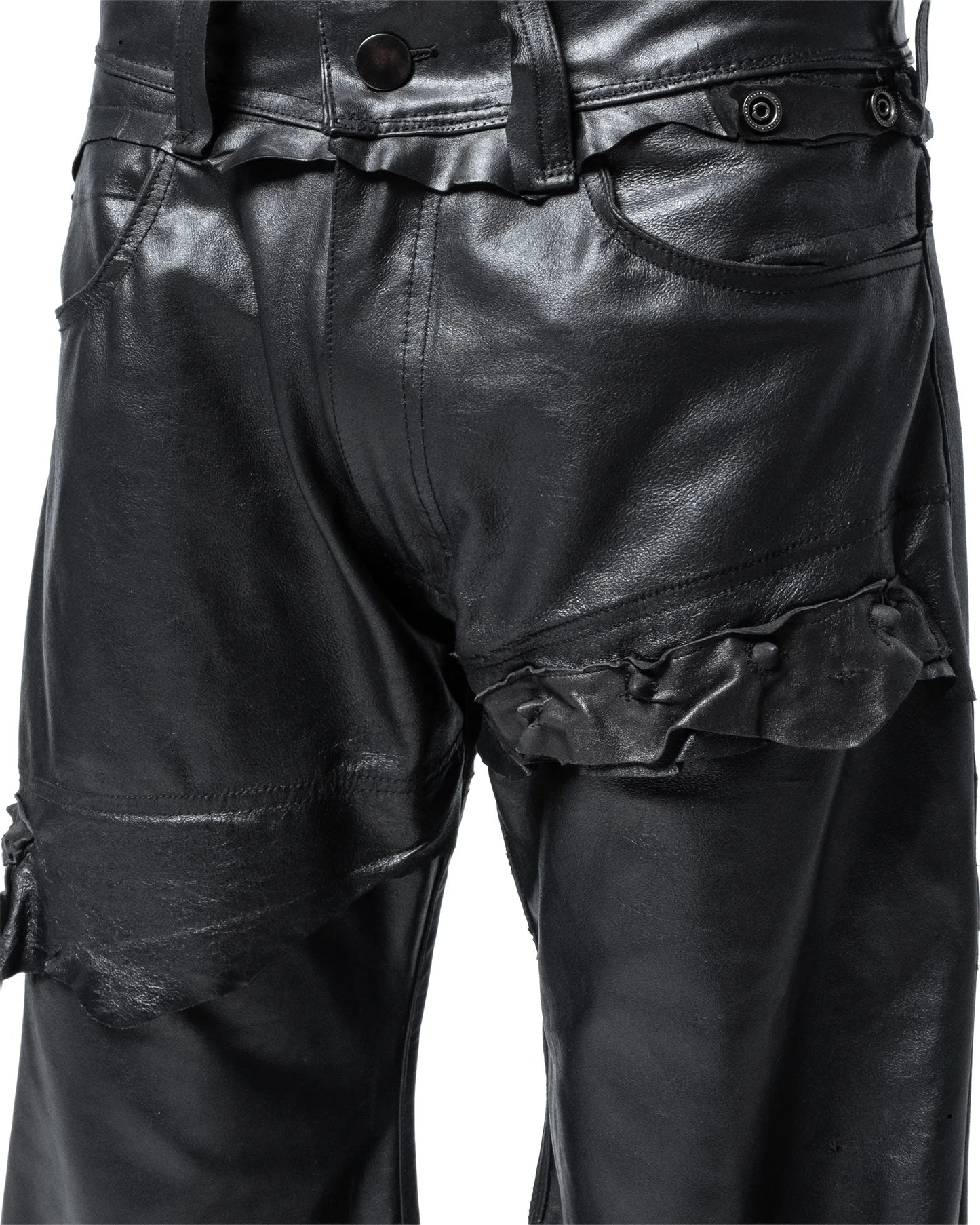 fyric flared leather pants
