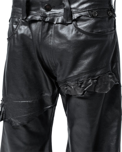 fyric flared leather pants