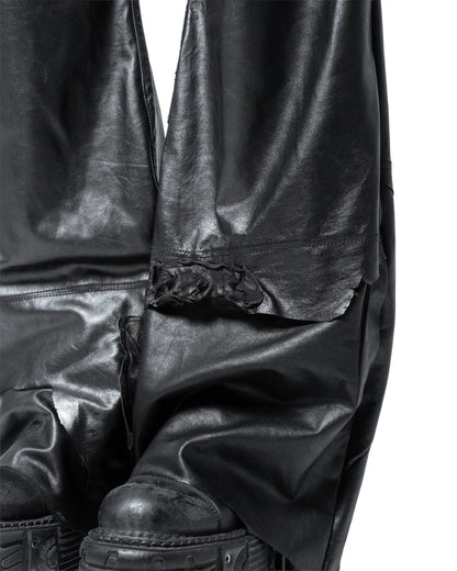 fyric flared leather pants